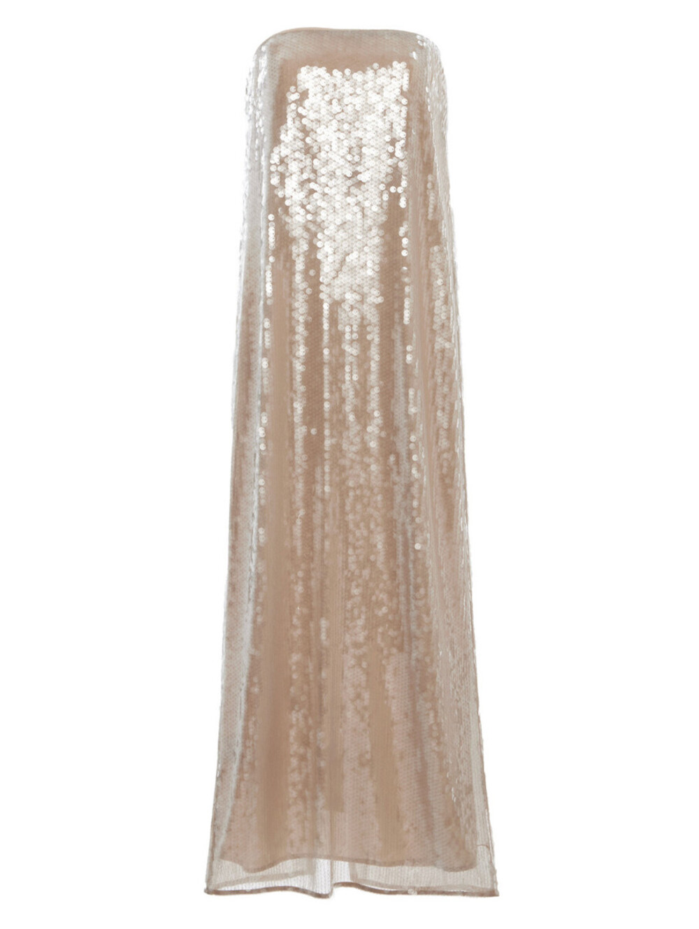 NWT $700 STAUD Casey Beaded Sequin Designer Dress Cocktail 4/small Moon Nude - Picture 7 of 10